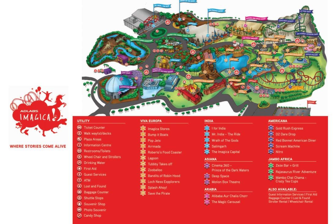 bản đồ của Imagica Mumbai bản đồ