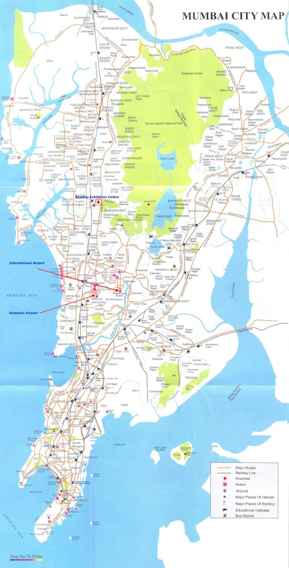 Mumbai trên bản đồ