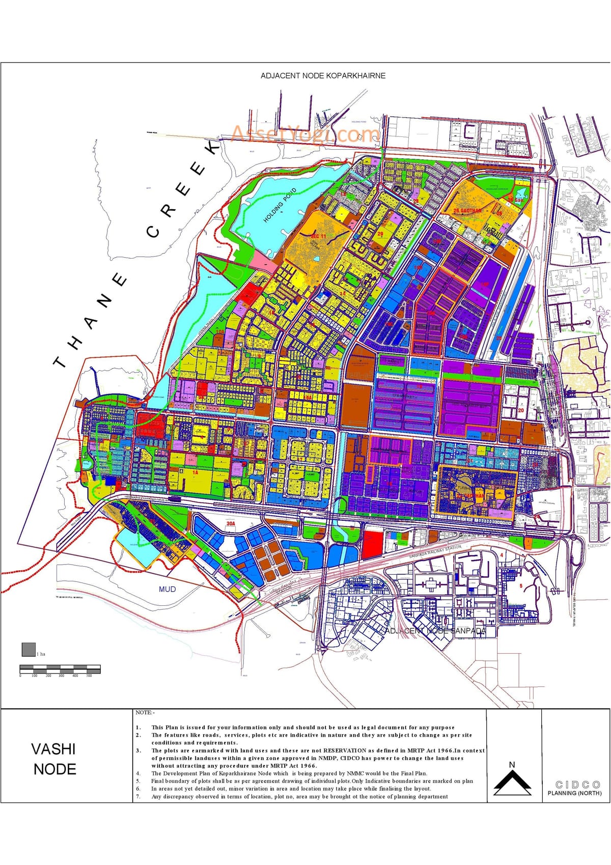 bản đồ của Vashi Navi Mumbai