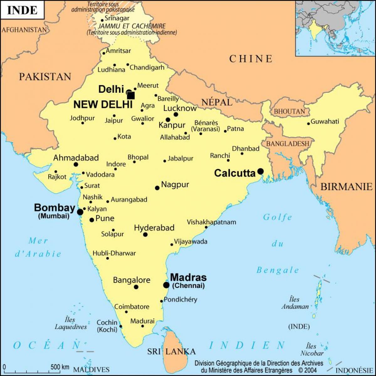 Bombay trên bản đồ thế giới
