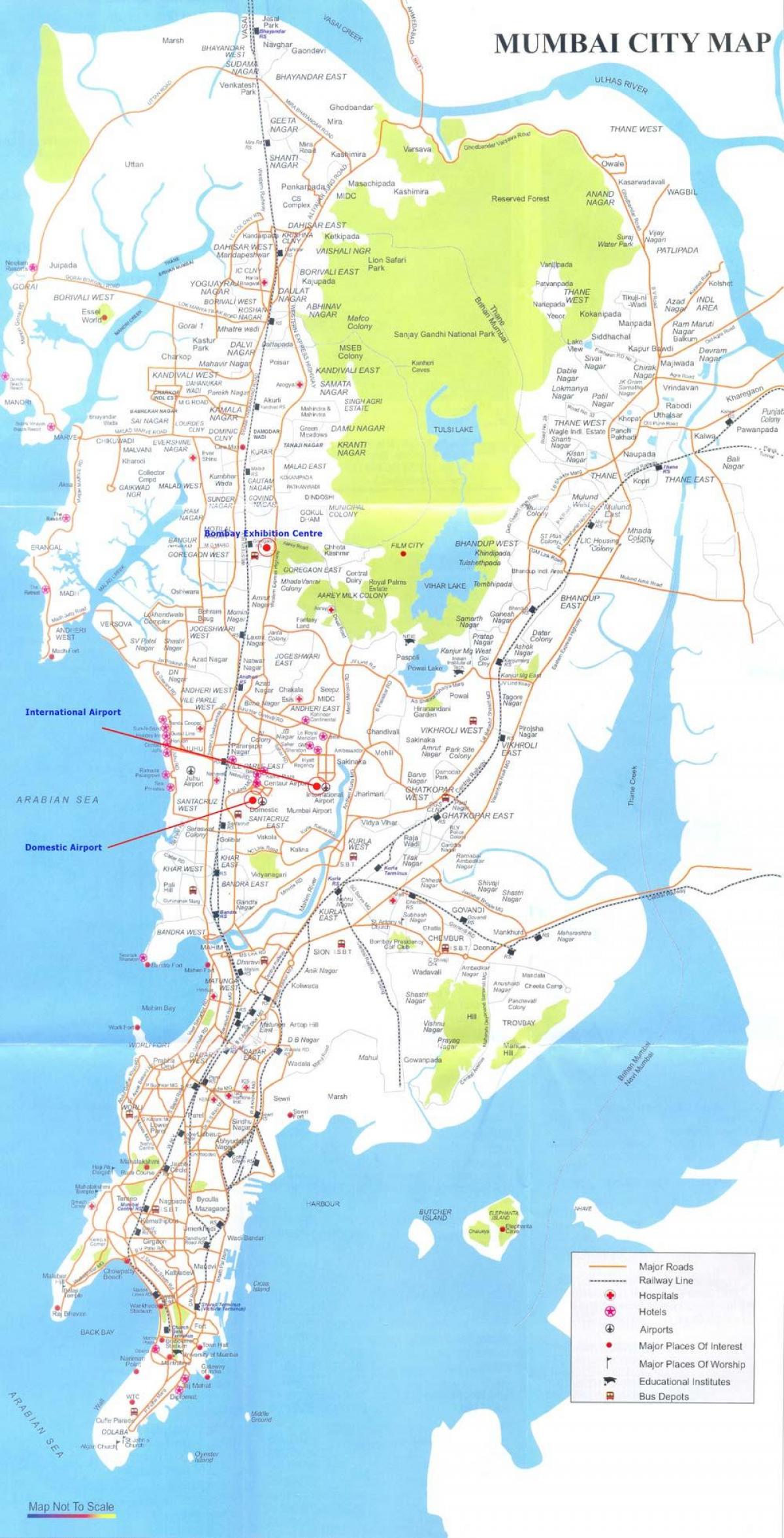 bản đồ của Bombay