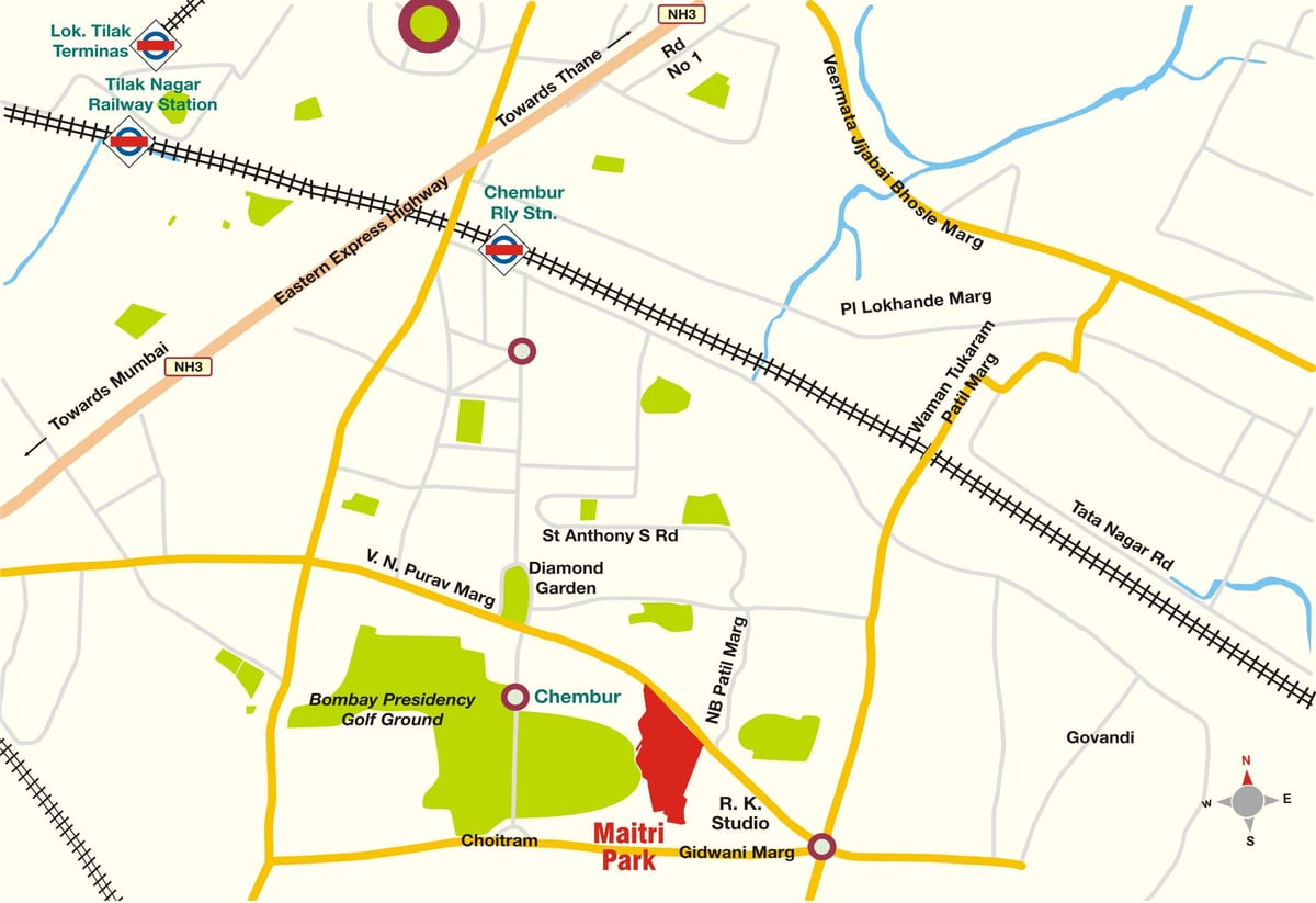 Mumbai Chembur bản đồ