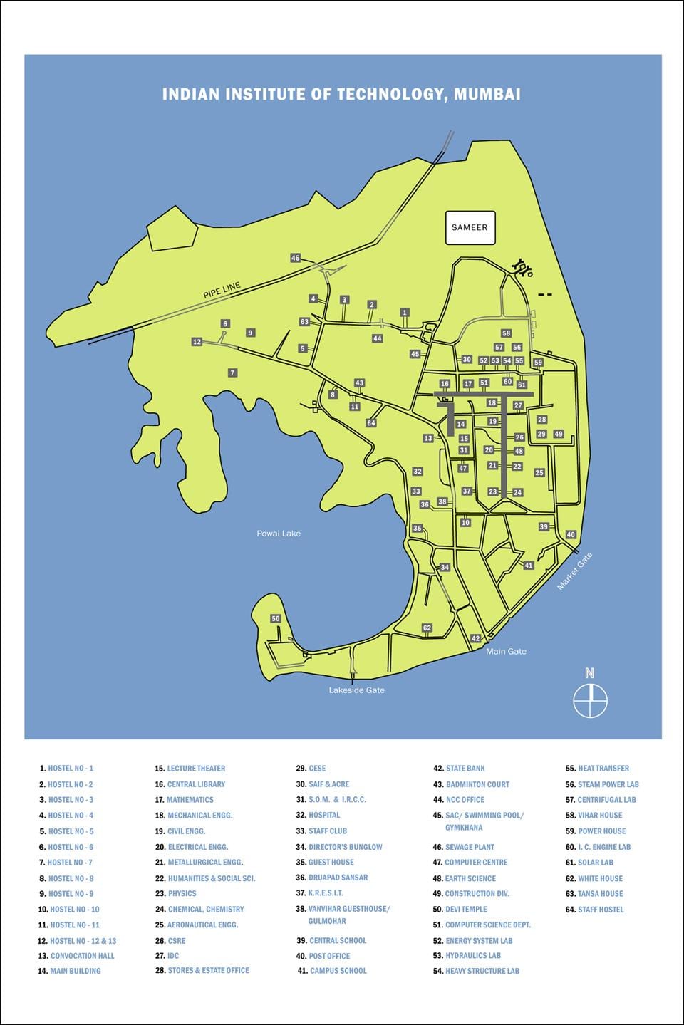 iitb bản đồ trường