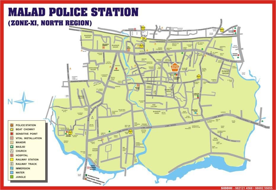 Mumbai Malad bản đồ