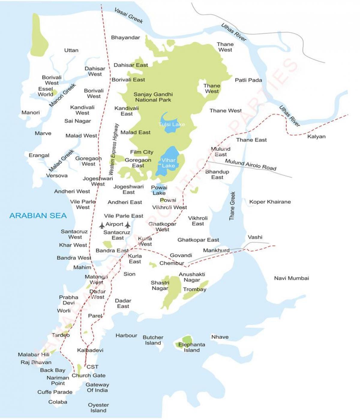 Bombay nước bản đồ