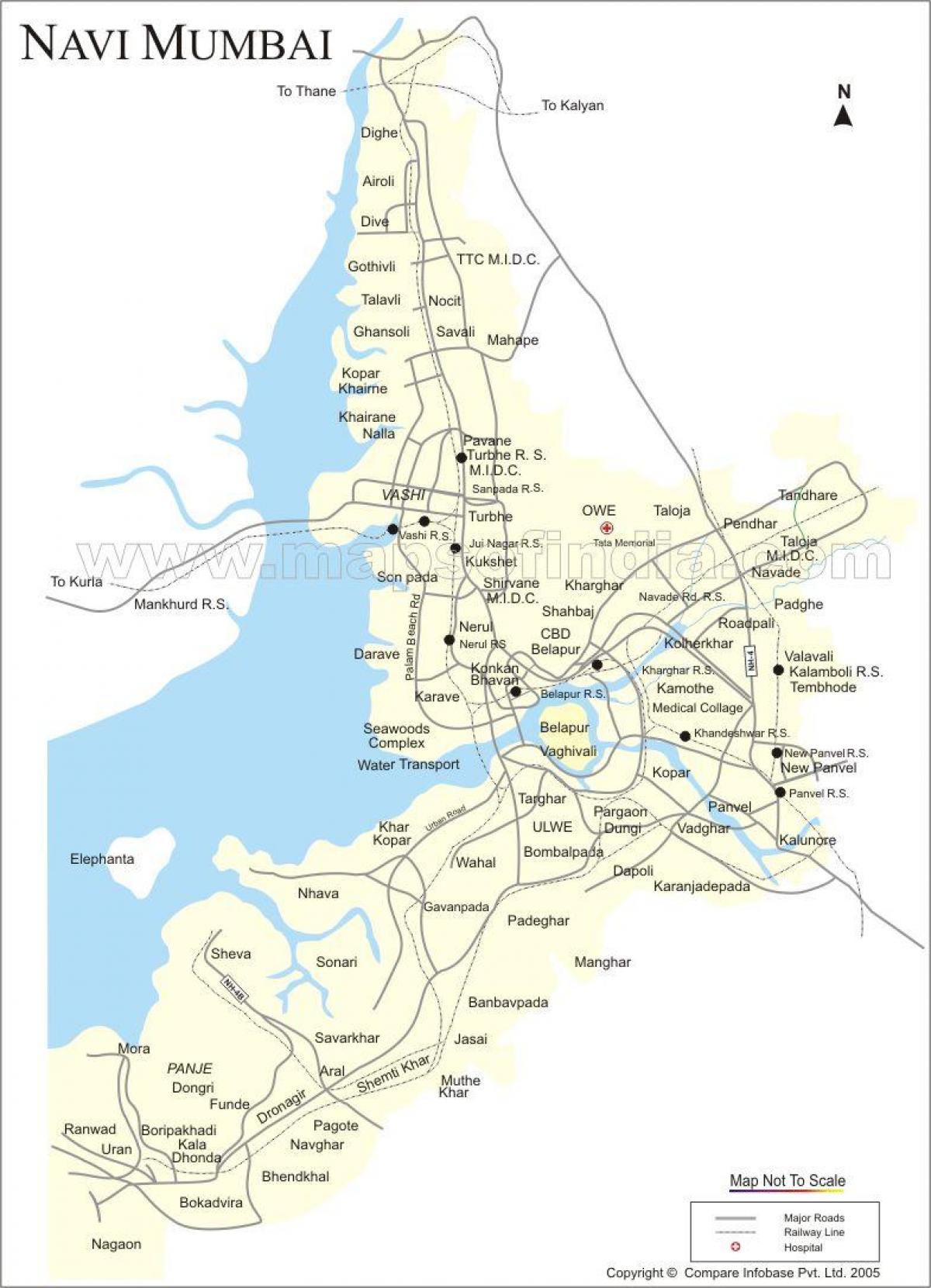 bản đồ của mới Mumbai