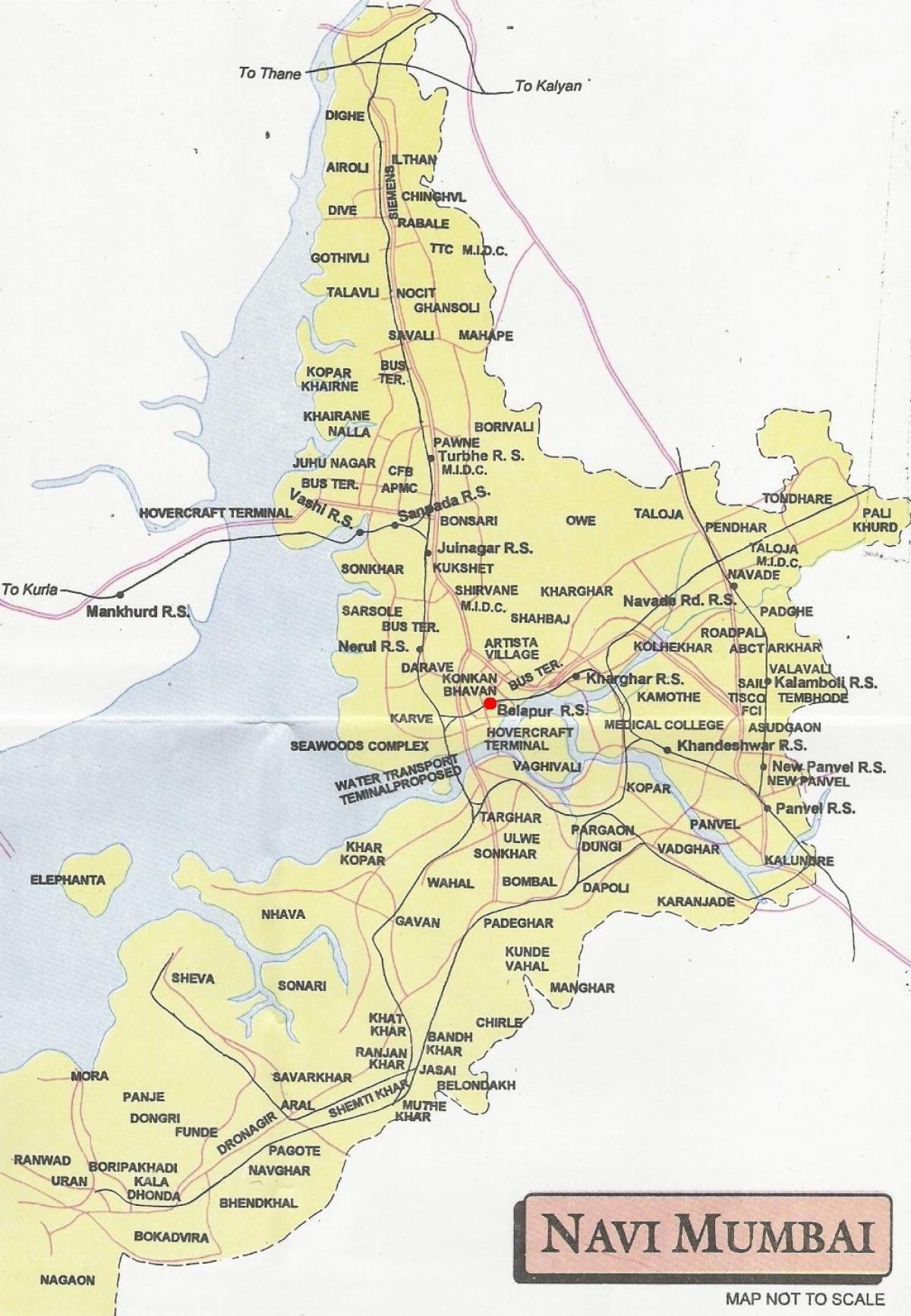 bản đồ của navi Mumbai