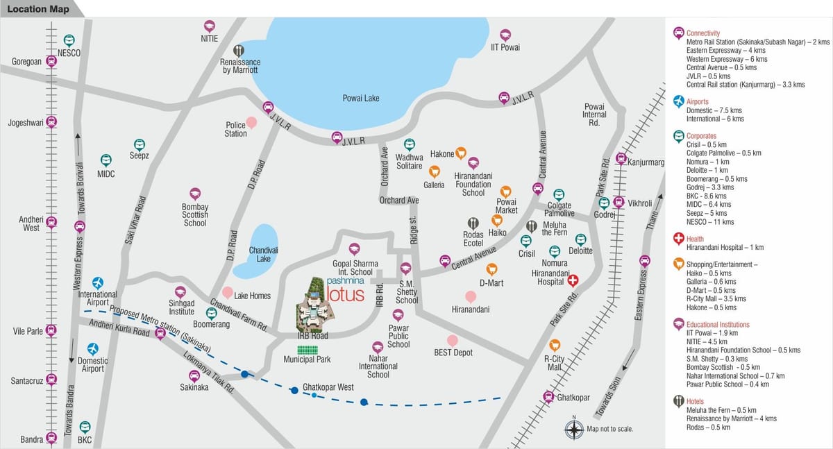 Powai Mumbai bản đồ