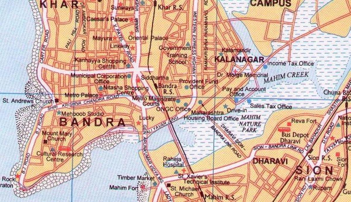 bản đồ của sở Mumbai