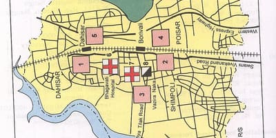 Bản đồ của Dahisar Mumbai