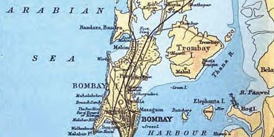 Bản đồ cũ của Mumbai