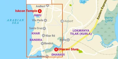 Bản đồ của lớn hơn Mumbai