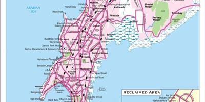 Bản đồ đường của Mumbai