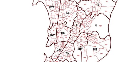Mumbai bản đồ khu vực khôn ngoan