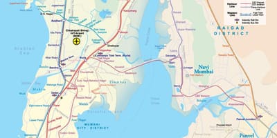 Phác thảo bản đồ của Mumbai