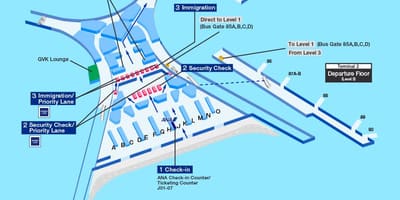 Bản đồ của Mumbai sân bay