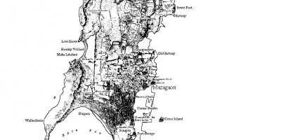 Bản đồ của đảo Mumbai
