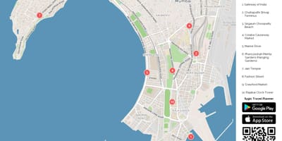 Bản đồ của nam Bombay