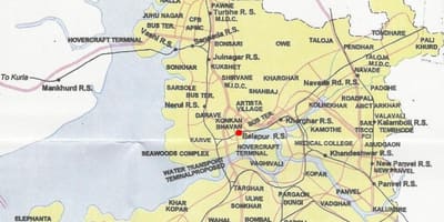 Bản đồ của navi Mumbai